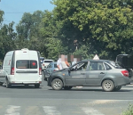 В Сызрани медицинская машина столкнулась с учебным авто